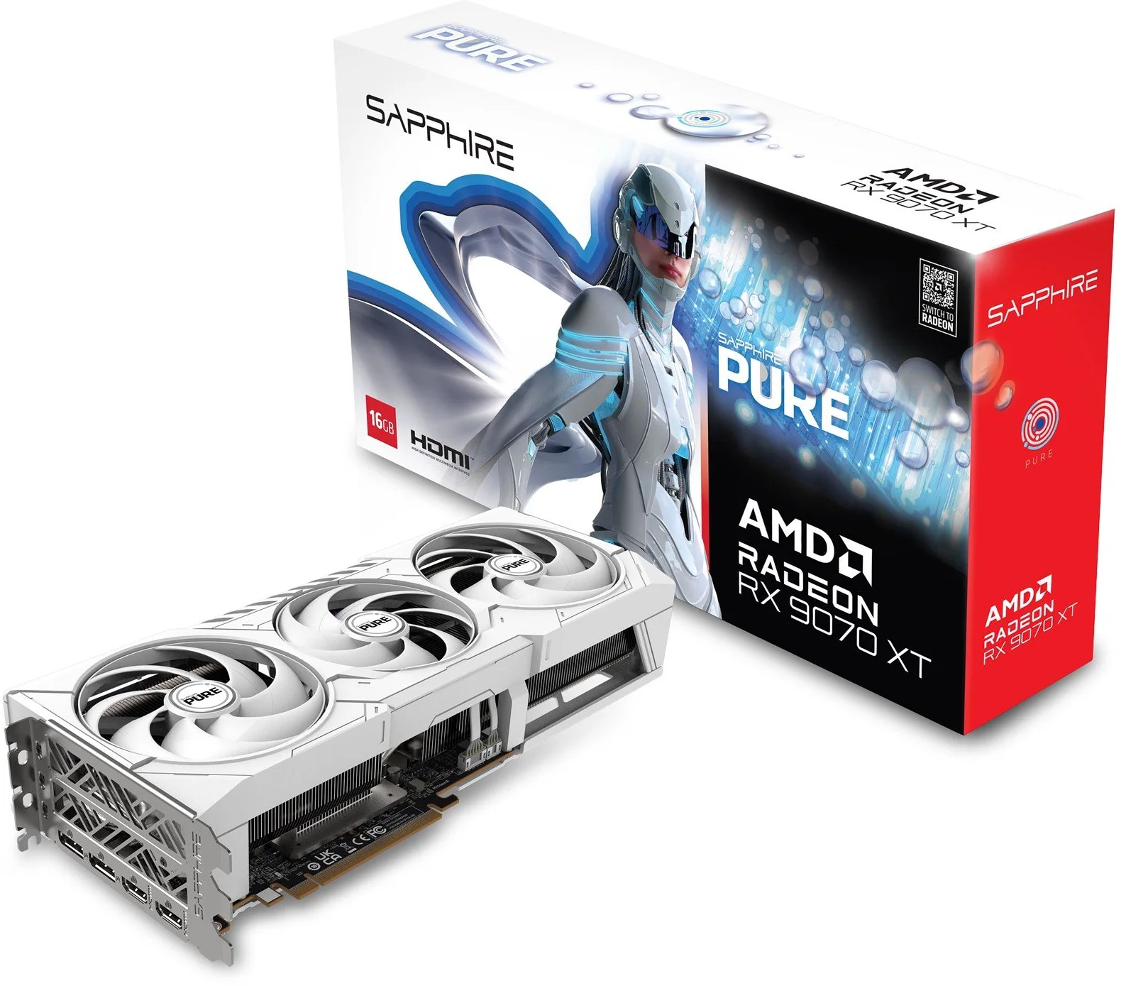 SAPPHIRE PURE Radeon RX 9070 XT GAMING 16 GB
