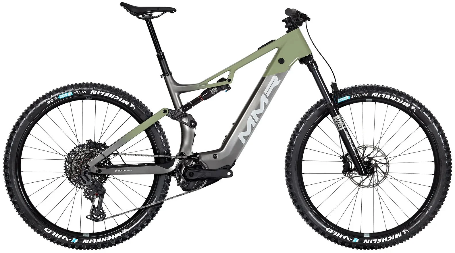 Celoodpružený elektrický bicykel MMR QUERCUS 150 30 - WASABI - veľkosť L 2025