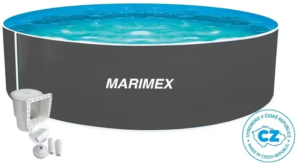 Bazén Marimex Orlando 4,57x1,07 m - ŠEDÝ, bazén, fólia, skimmer (10303044)