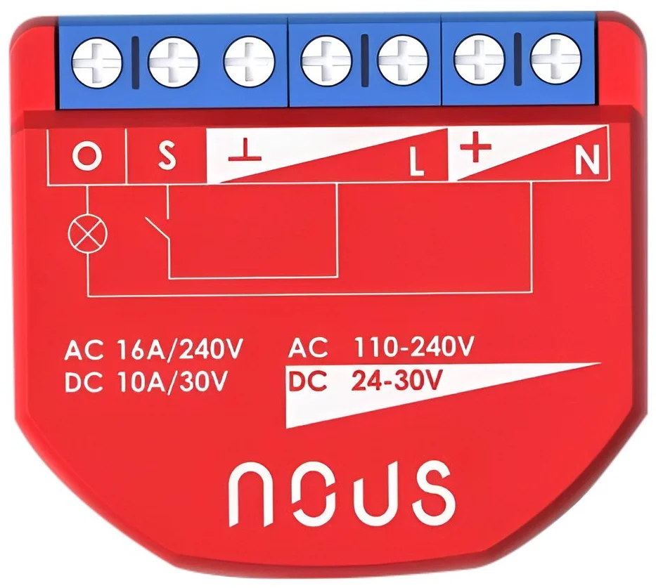 NOUS B2Z ZigBee 1Ch 1 kanálový prepínač