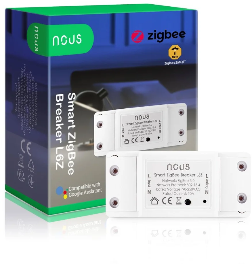 Prepínač NOUS L6Z Zig Dual 1 kanálový prepínač