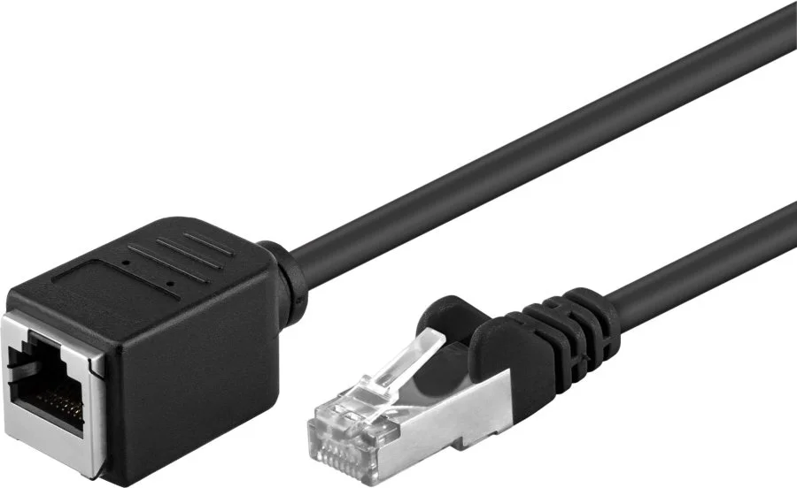 Predlžovací patch kábel F/UTP RJ45-RJ45 M/F 3m