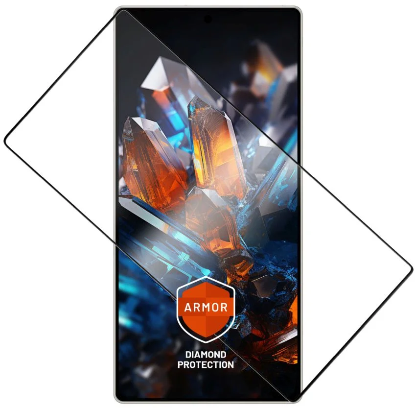 Ultra odolné tvrdené sklo FIXED Armor s aplikátorom proti prachu a vrstvou AR pre Samsung Galaxy S25 Ultra, čierne