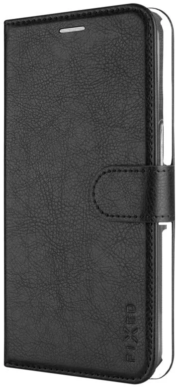 Puzdro typu kniha FIXED Opus pre Apple iPhone 16e, čierne