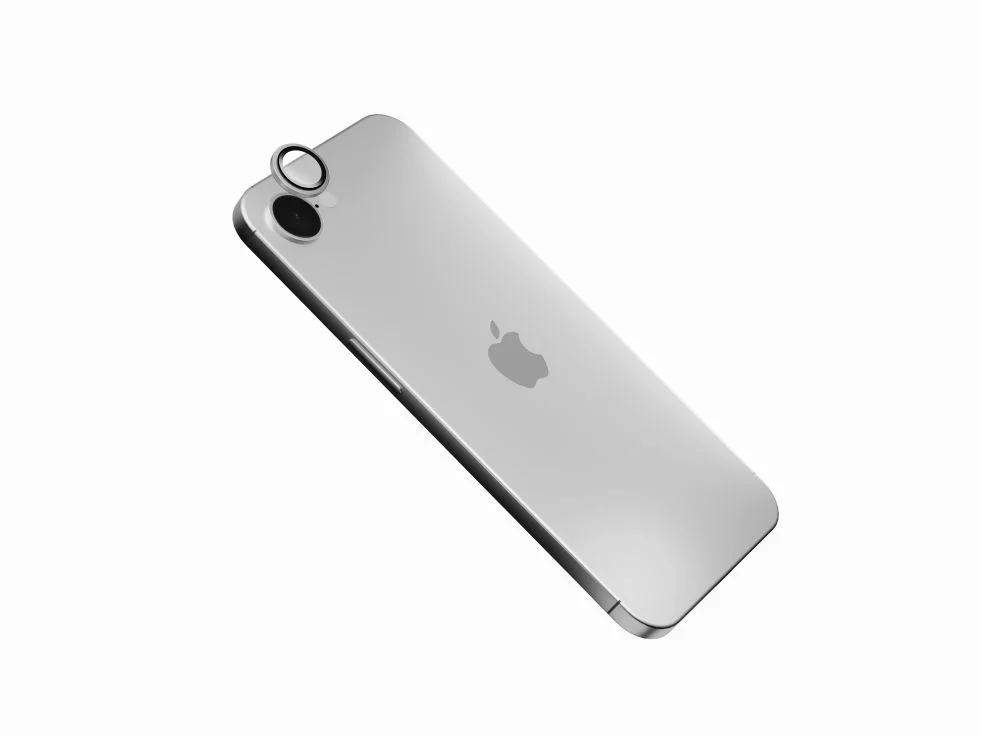Ochranné sklo na objektív fotoaparátu FIXED Camera Glass pre Apple iPhone 16e, vesmírne sivé