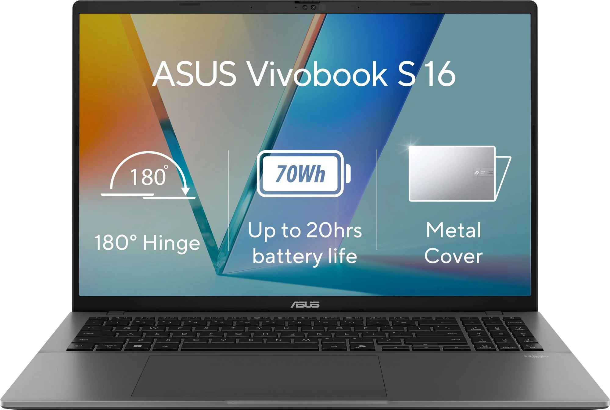 ASUS Vivobook S16 S3607CA-RP064W Matná sivá metalíza