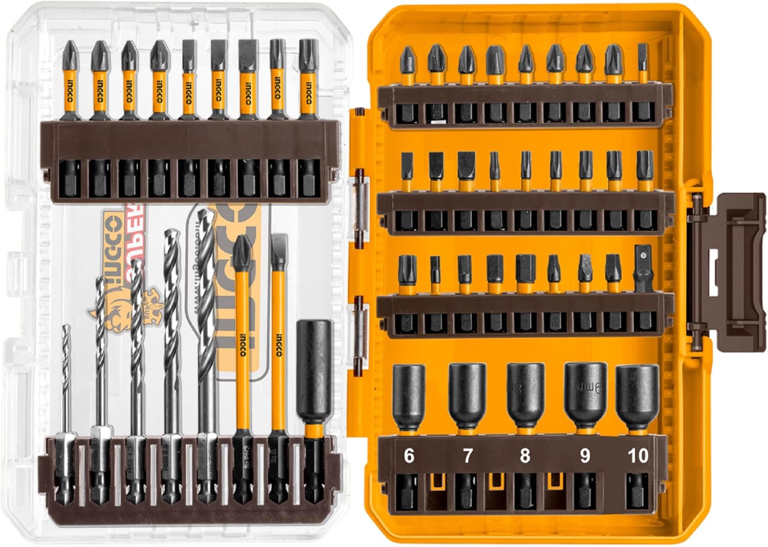 Sada bitov Ingco 49 ks