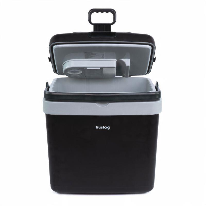 Chladnička na kolieskach Huslog čierna