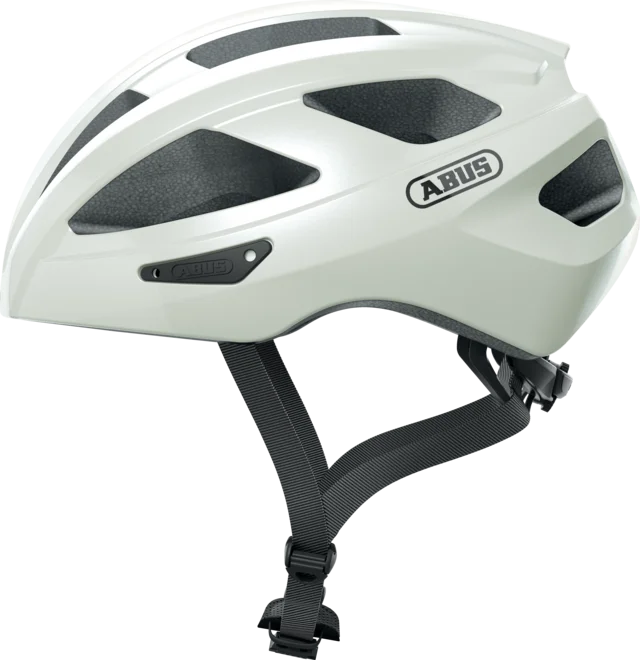 Abus Macator perleťovo biely vel. L