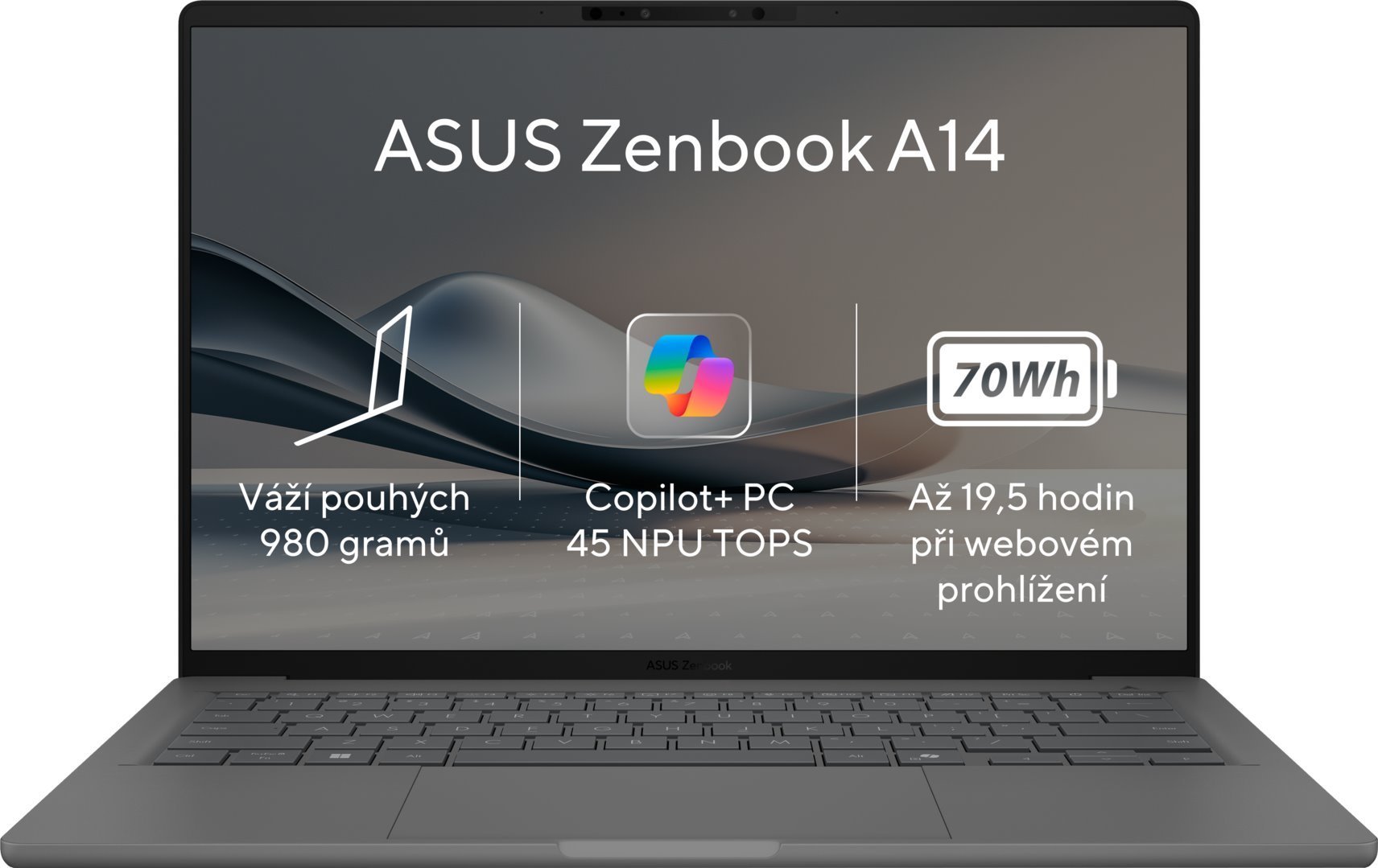 ASUS Zenbook A14 OLED UX3407QA-OLED306W Island Gray