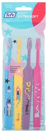 TePe Kids Select Compact extra mäkká zubná kefka 4 ks
