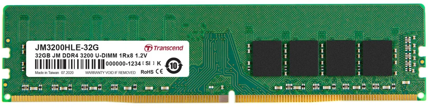 Transcend JetRam 32GB DDR4 3200MHz CL22 JM3200HLE-32G