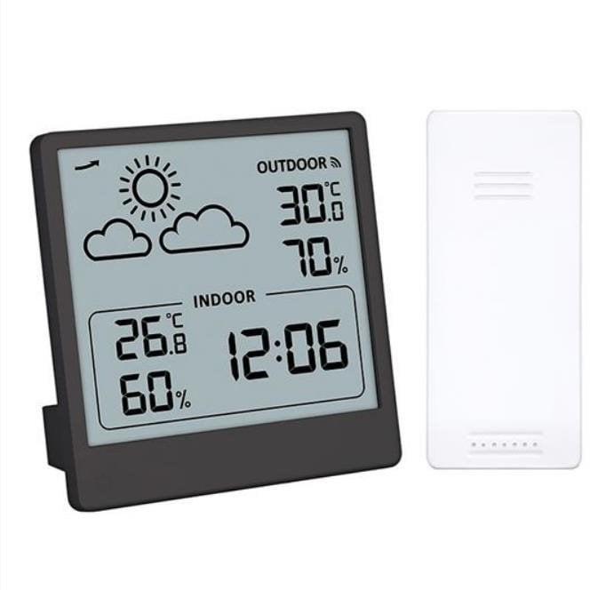 Teplomer Solight, čierny