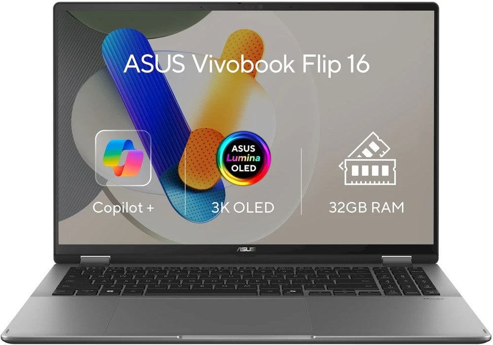 ASUS Vivobook 16 Flip TP3607SH-OLED013W Matná sivá