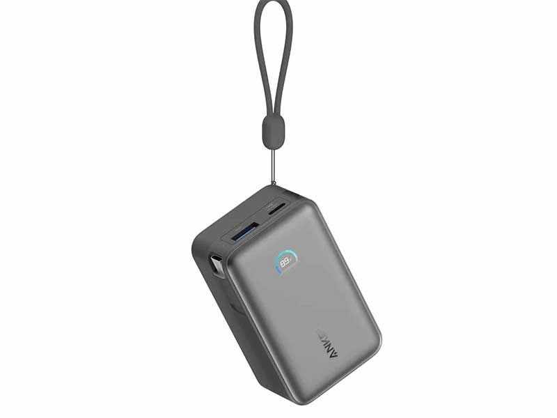 Powerbank Anker Nano 10000mAh, 45W s káblom USB-C čierna