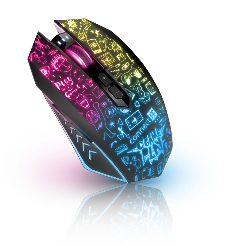 Bezdrôtová herná myš CONNECT IT DOODLE 2 PRO, ČIERNA