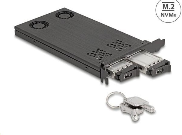 Karta Delock PCI Express x16 Mobile Compartment pre 2 x M.2 NVMe SSD - vidlica