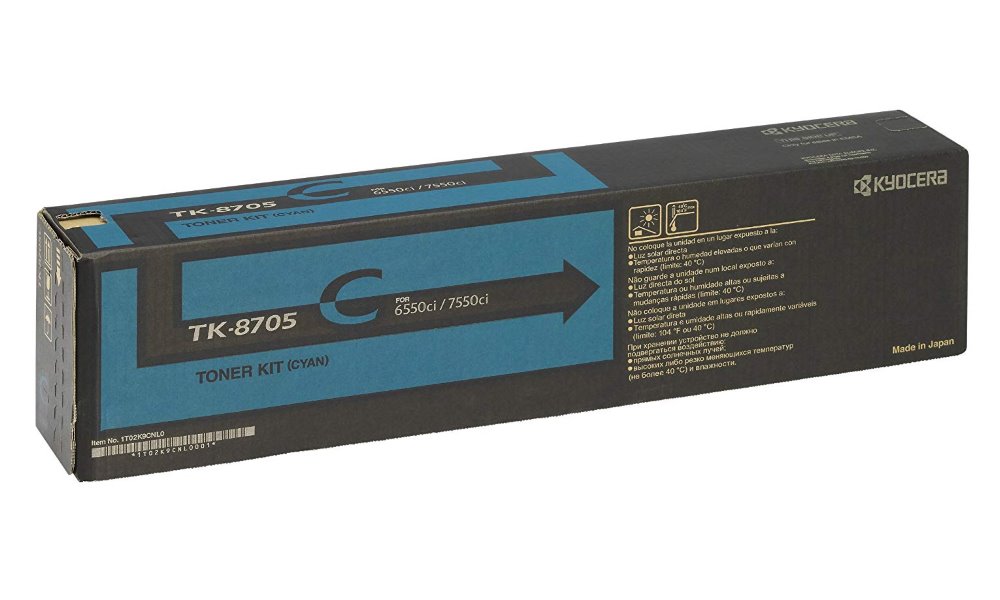 Kyocera toner TK-8705C/ 30 000 A4/ azurový/ pro TASKalfa 6550/6551/7550/7551ci