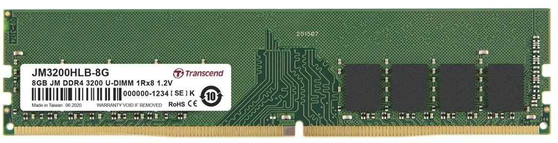 Transcend JetRam 8GB DDR4 3200MHz CL22 JM3200HLB-8G