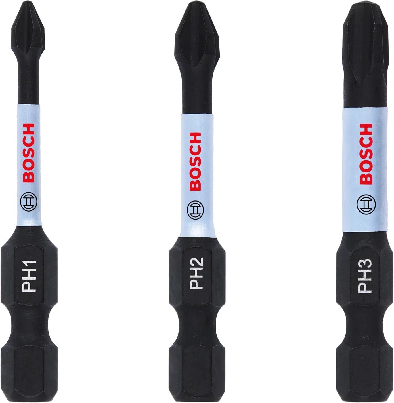 BOSCH Bit PRO PH Impact, PH1 × 55, PH2 × 55, PH3 × 55 mm, 3 ks (2.608.522.491)