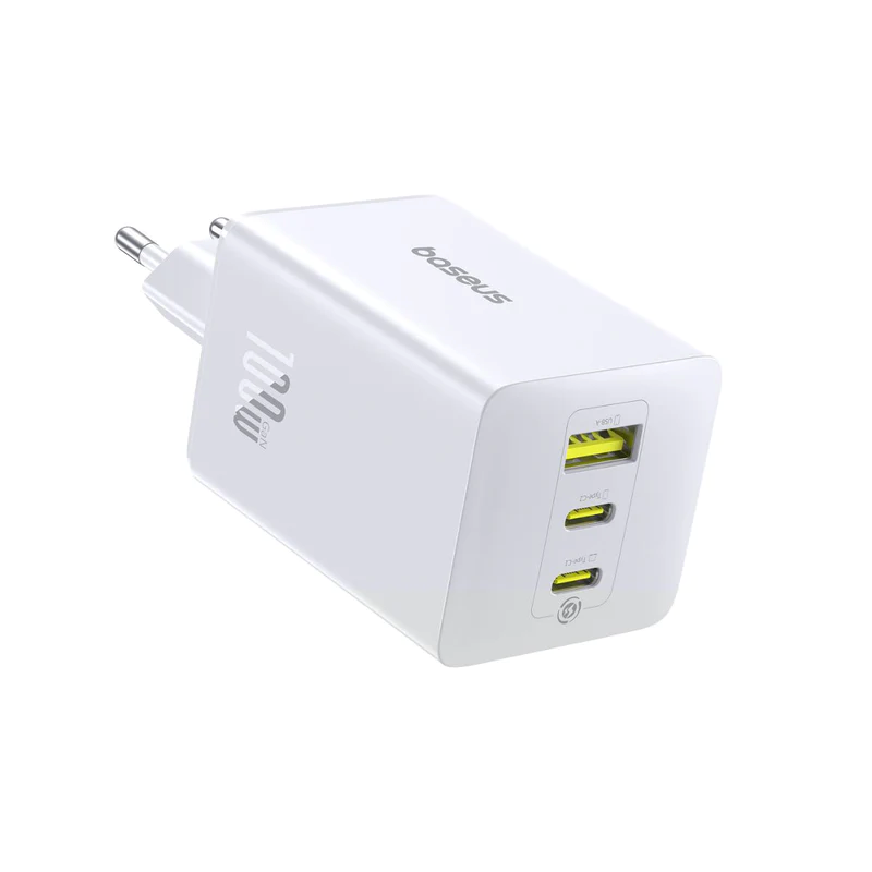 Nabíječka do sítě Baseus EnerFill FE11 100W 2xUSB-C, 1xUSB bílá