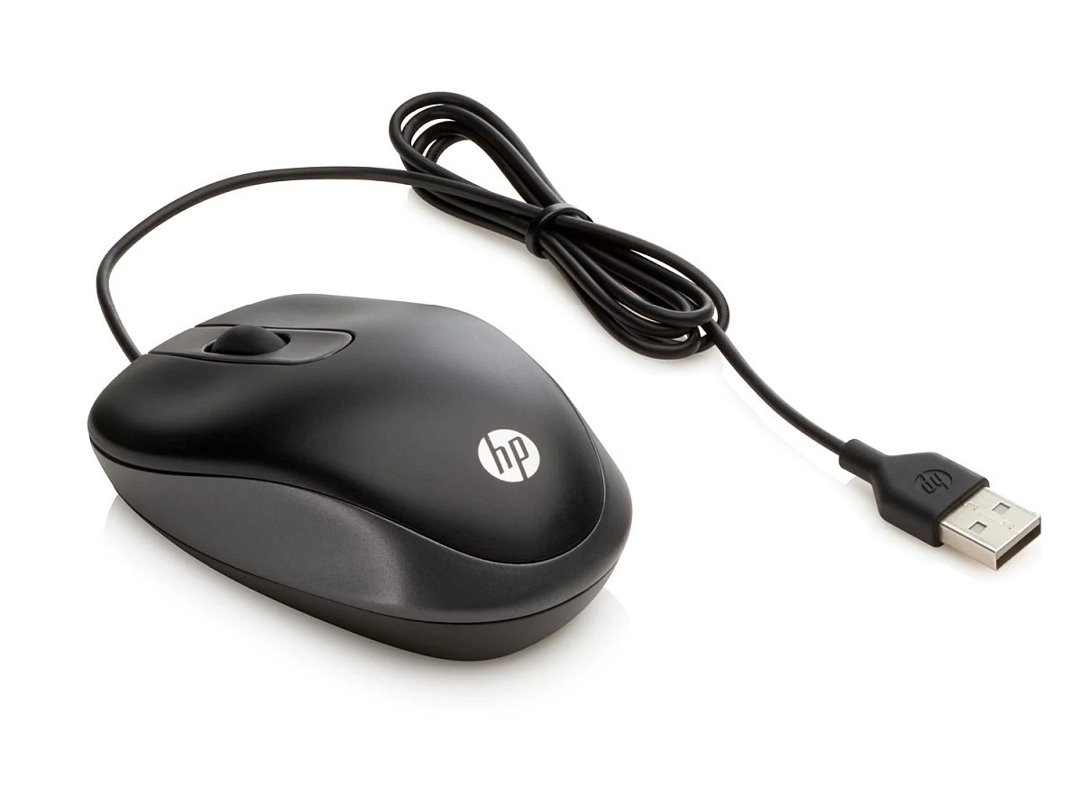 HP myš cestovní USB černá (G1K28AA)