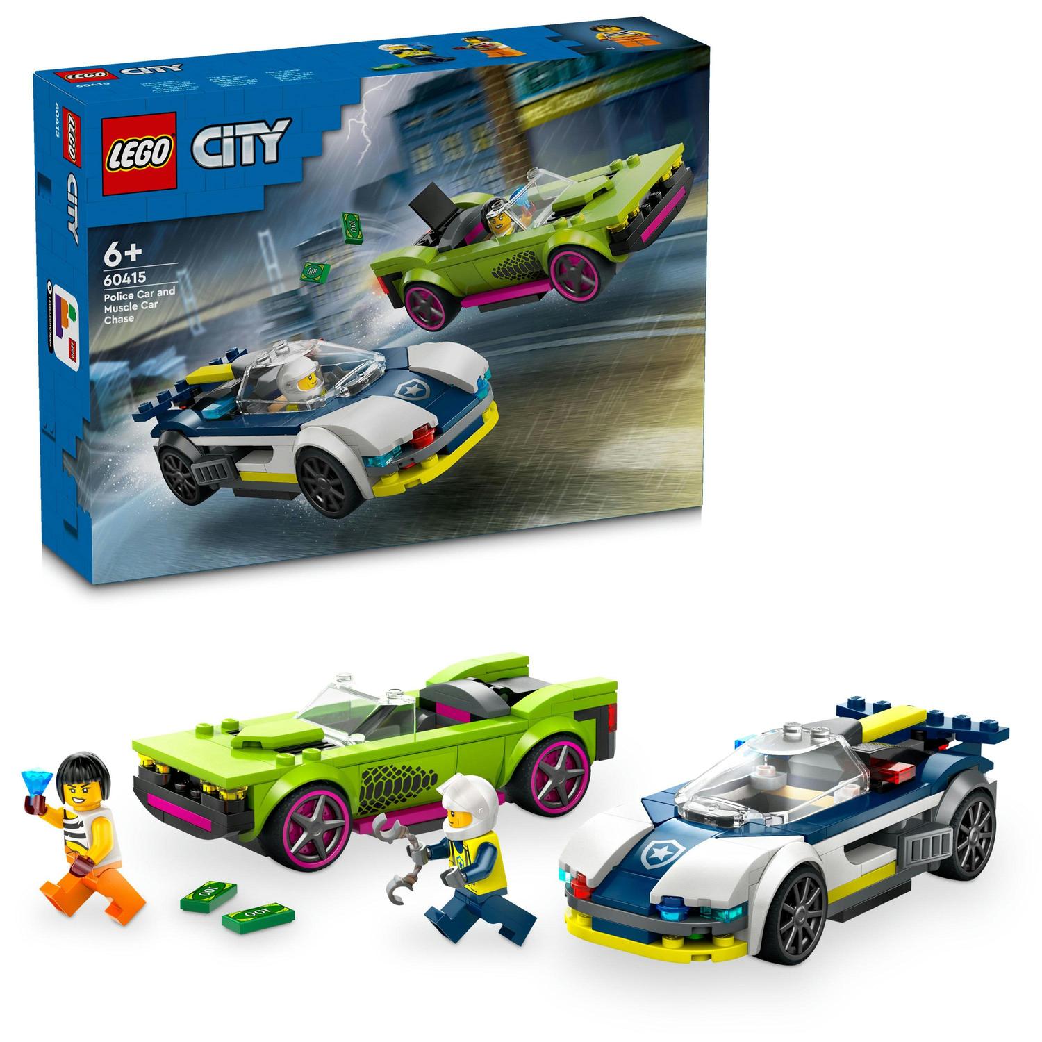 LEGO® City Honička policejního auta a sporťáku 60415