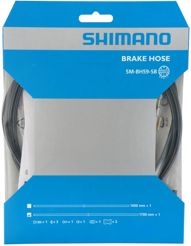 Brzdová hadica SHIMANO SM-BH59-SB 1700 mm sada pre kotúčové brzdy, čierna