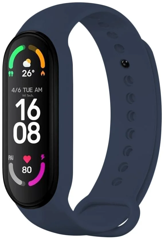 FIXED silikónový remienok pre Xiaomi Band 7/ Mi Band 6/ Mi Band 5, modrý