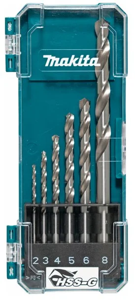Makita D-75742 HSS-G 2,3,4,5,6,8 mm sada vrtákov do kovu