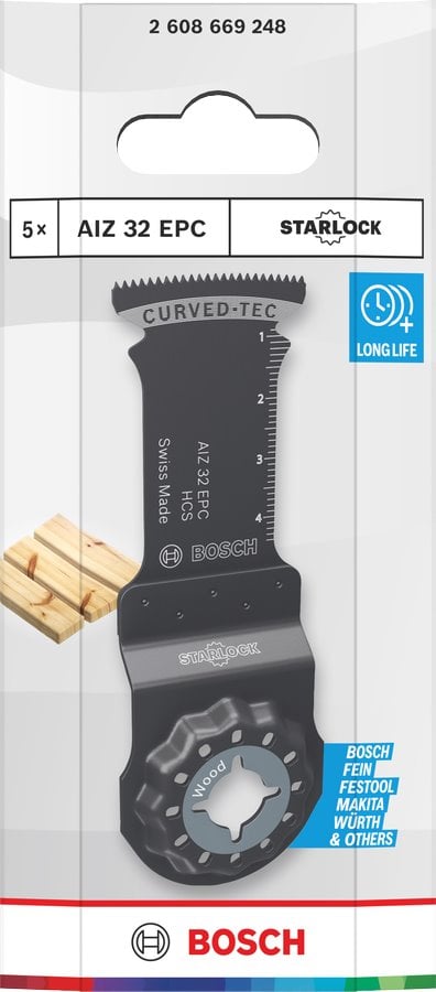 BOSCH Pilový list na dřevo AIZ 32 EPC, Starlock, 32 × 50 mm, 5 ks (2.608.669.248)