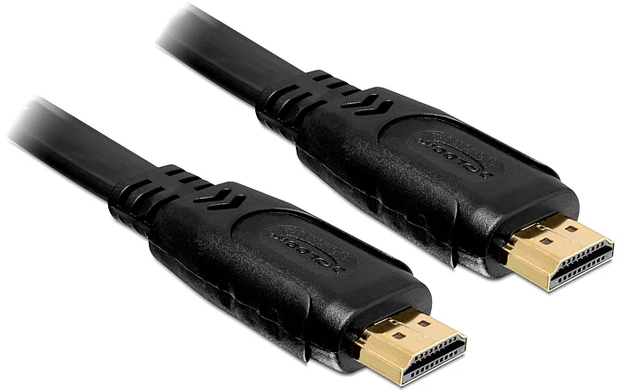 Delock HDMI 1.4 samec/samec A/A kábel, plochý, 2 m (82670)