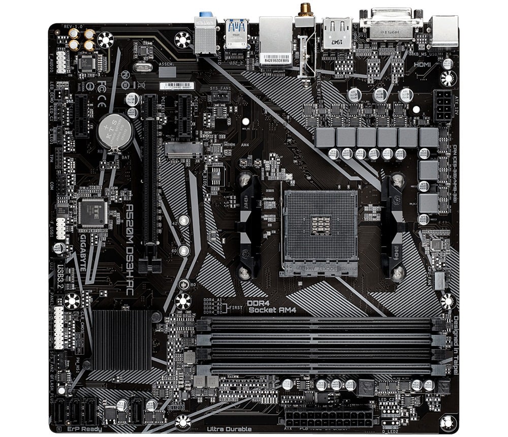 GIGABYTE A520M DS3H AC