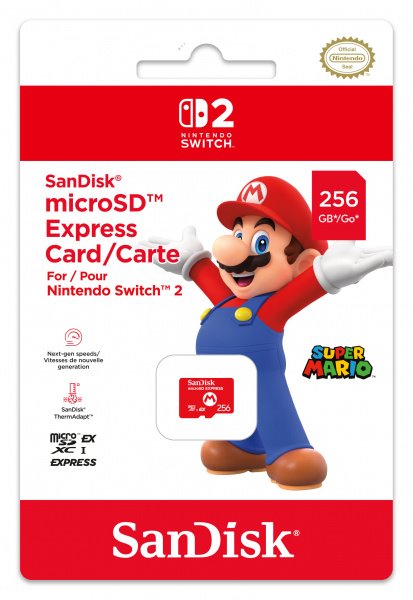 SanDisk MicroSD Express 256 GB Nintendo Switch 2