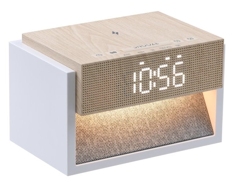 IMMAX LED budík DECENT hnedo-biely
