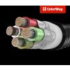 ColorWay 3v1 USB - Lightning, microUSB a USB-C 4.0A 1,2 m