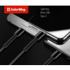 ColorWay 3v1 USB - Lightning, microUSB a USB-C 4.0A 1,2 m