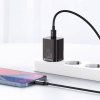 Baseus Super SI sada adaptéra USB-C 20W a kábla USB-C na Lightning 1 m, čierna