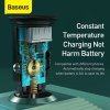 Baseus Golden Contactor Duálny adaptér do auta USB-A QC USB-C 40W, sivý
