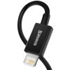 Rýchlonabíjací kábel Baseus Superior Series USB/Lightning 2,4A 1 m čierny