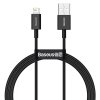Rýchlonabíjací kábel Baseus Superior Series USB/Lightning 2,4A 1 m čierny