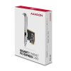 AXAGON PCEE-GRF, sieťová karta PCIe - 1x Gigabit Ethernet port (RJ-45), Realtek 8111F, vrátane. LP