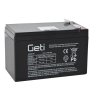 Olovená batéria 12V 9Ah Geti (konektor 6,35 mm) (RBC17)