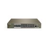 Tenda TEF1126P-24-250W PoE AF/AT switch - 24x PoE 100 Mbps 2x Uplink 1Gbps RJ45/SFP, PoE 225W