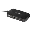 Natec Locust hub, 4x USB 2.0 HUB, čierny