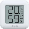 Airbi izbový teplomer a vlhkomer SMILE - biely