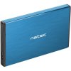 Natec externý HDD box 2,5" USB 3.0 Rhino Go, modrý, hliníkové telo