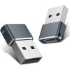 PremiumCord Hliníkový adaptér USB C samica - USB2.0 A samec