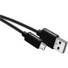 Nabíjací/dátový kábel USB-A 2.0 / microUSB 2.0, 2 m, čierny