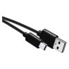 Nabíjací/dátový kábel USB-A 2.0 / mini USB-B 2.0, 2 m, čierny